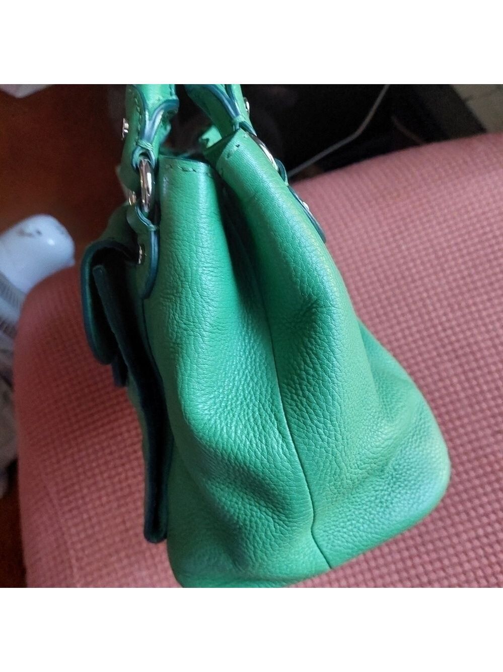 Elie Tahari Green Satchel Bag - Picture 5 of 16